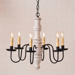 Gettysburg Wood Chandelier in Americana