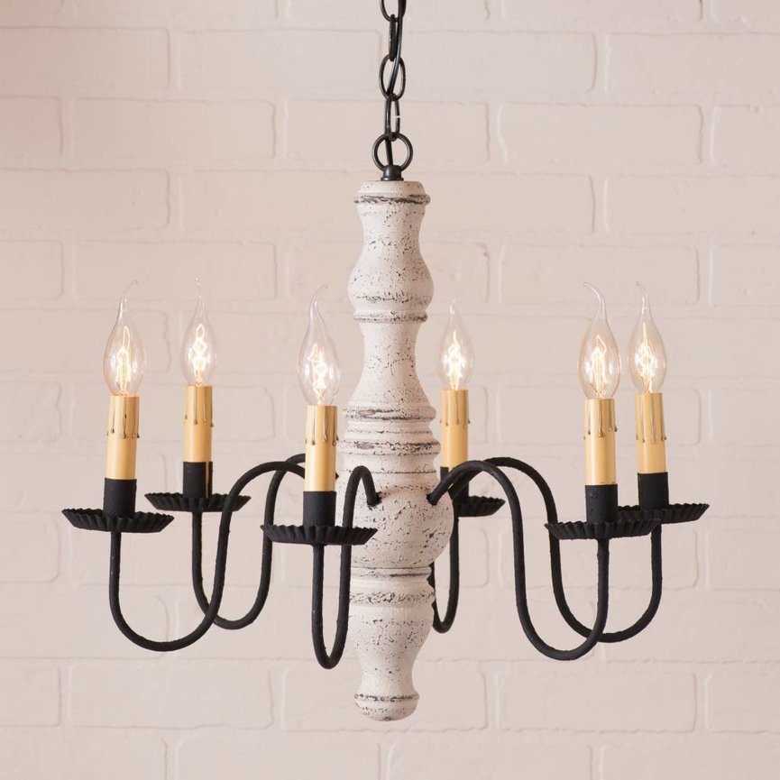 Gettysburg Wood Chandelier in Americana
