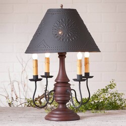 Jamestown Lamp with Textured Black Shade