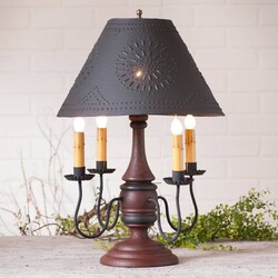 Jamestown Lamp with Textured Black Shade