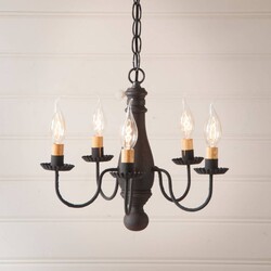 Bed and Breakfast Wood Chandelier in Hartford