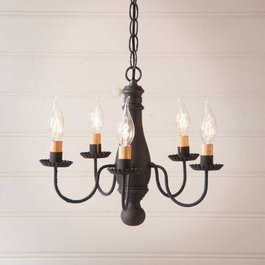 Bed and Breakfast Wood Chandelier in Hartford