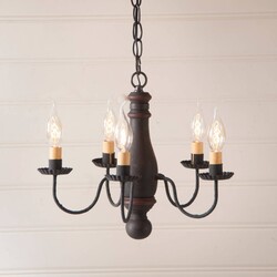 Bed and Breakfast Wood Chandelier in Hartford