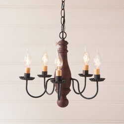 Bed and Breakfast Wood Chandelier in Hartford