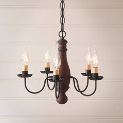 Bed and Breakfast Wood Chandelier in Hartford