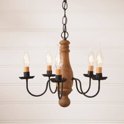Bed and Breakfast Wood Chandelier in Hartford
