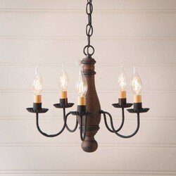 Bed and Breakfast Wood Chandelier in Hartford