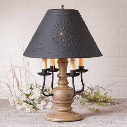 Cedar Creek Lamp with Textured Black Shade