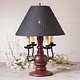 Irvin's Tinware Cedar Creek Lamp with Textured Black Shade