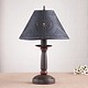 Irvin's Tinware Butcher Lamp with Textured Black Shade