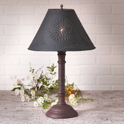 Gatlin Lamp with Textured Black Shade
