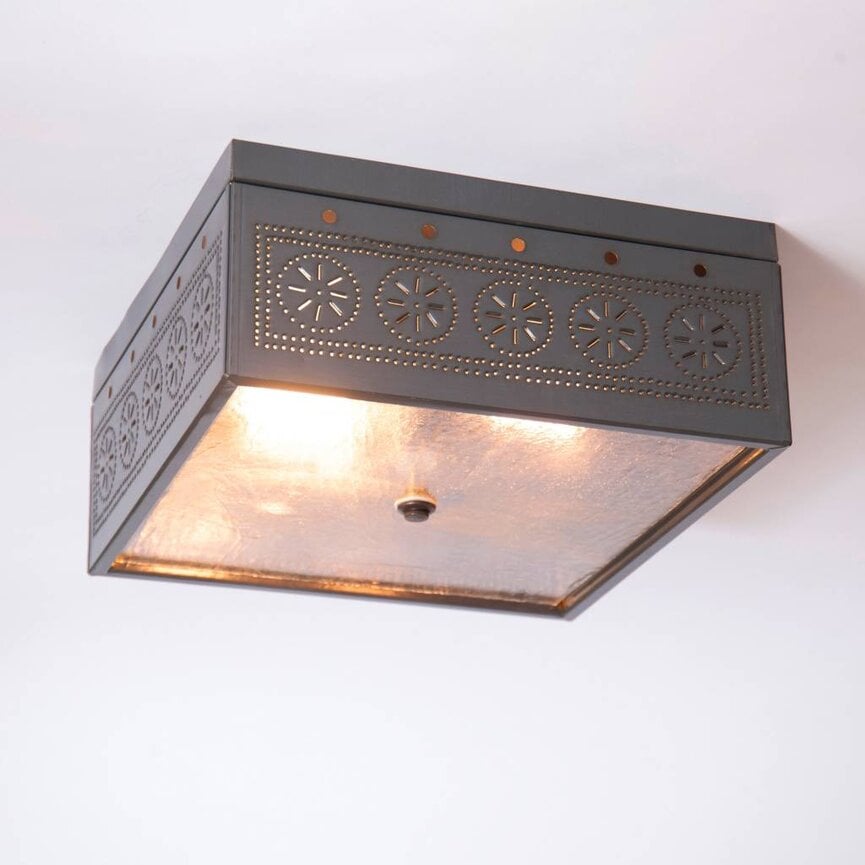 Square Ceiling Light with Chisel