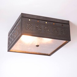 Square Ceiling Light with Chisel