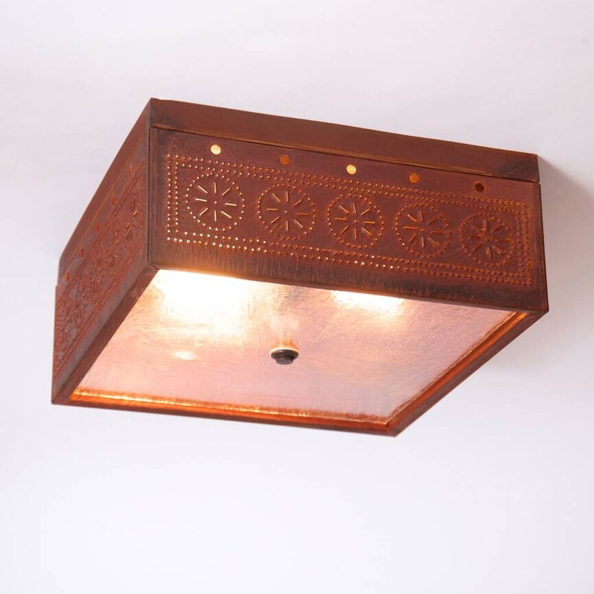 Square Ceiling Light with Chisel