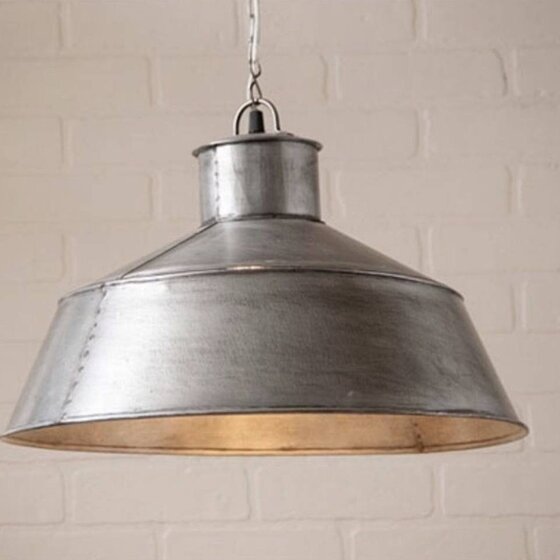 Springhouse Pendant in Brushed Tin