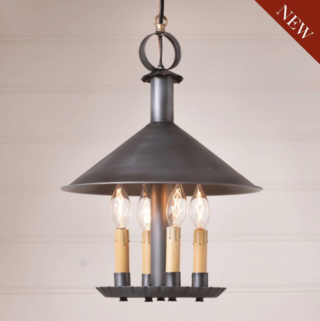 Smethport Hanging Lamp In Antique Tin Smethport Hanging Lamp In Antique Tin