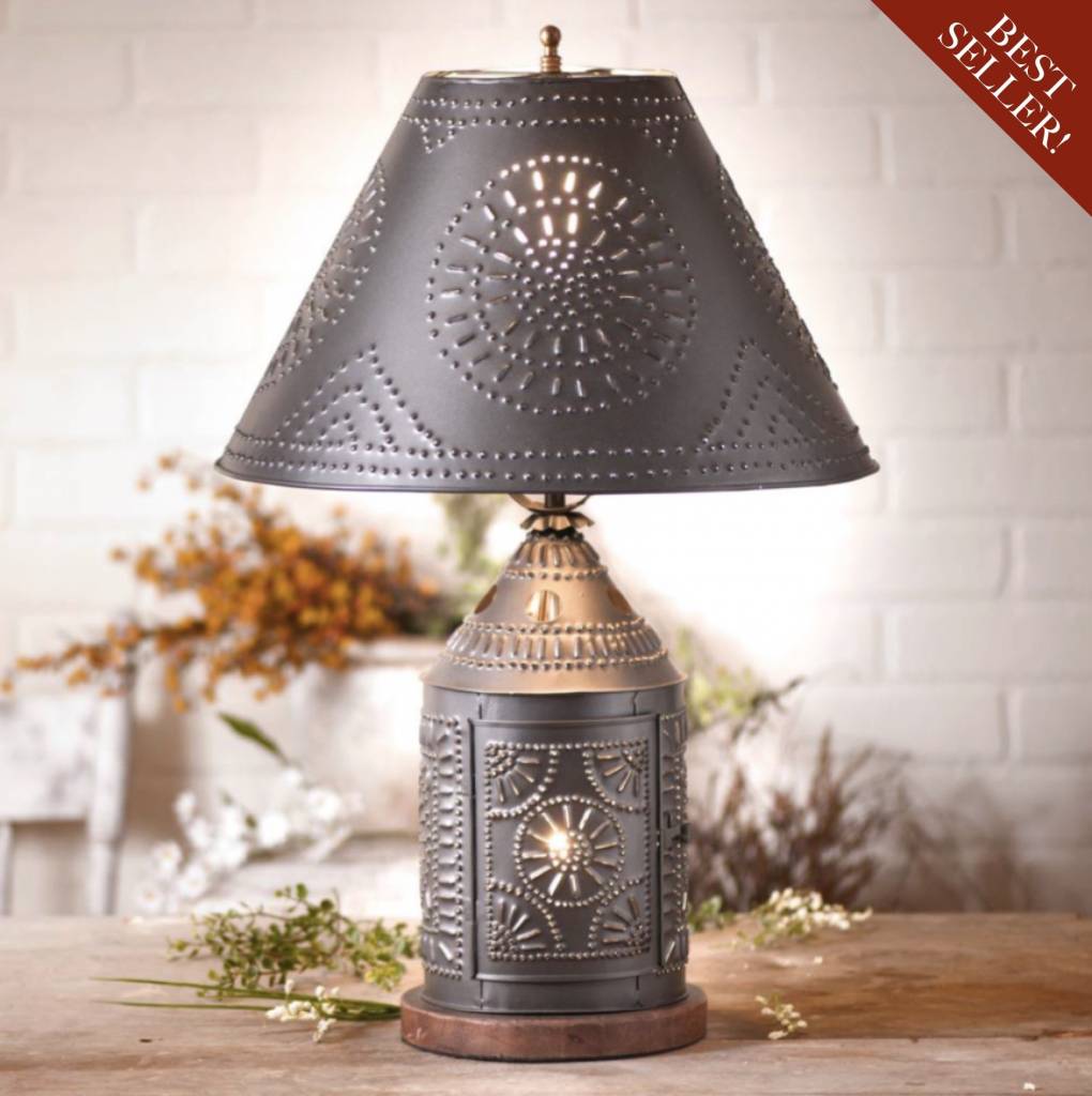 Colonial Lamps | Tinner's Revere Lamp with Shade | Nana's