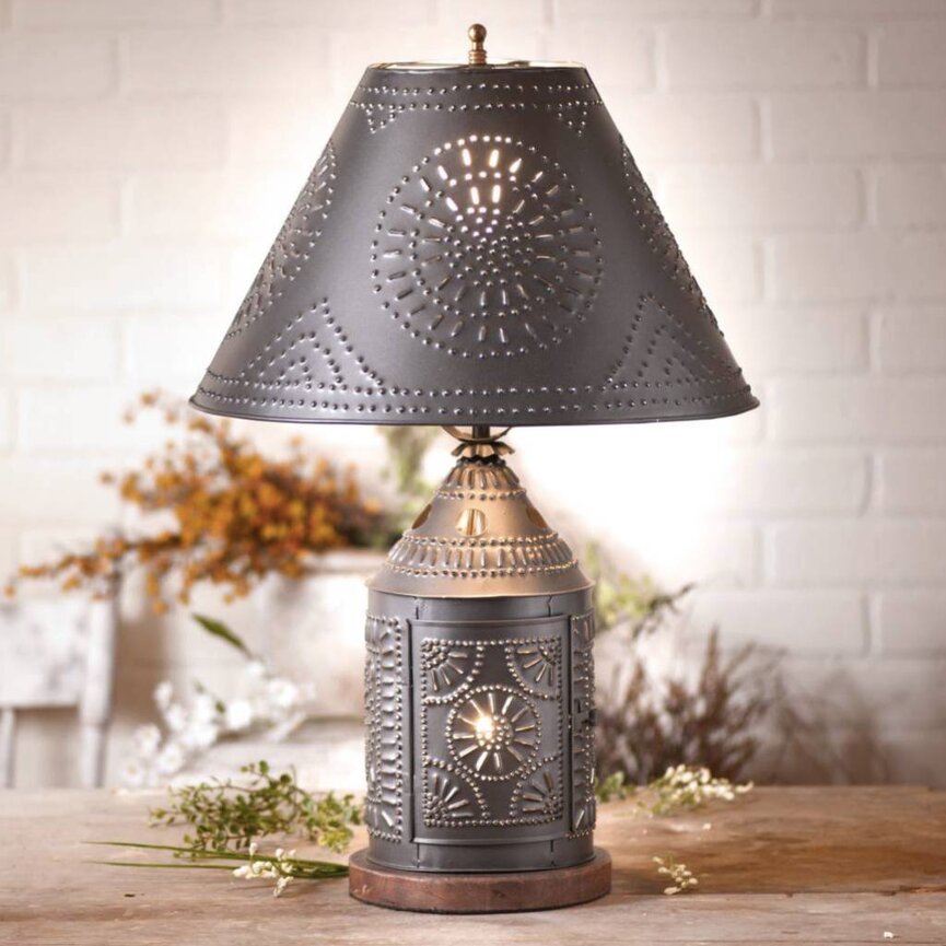 Tinner's Revere Lamp with Shade