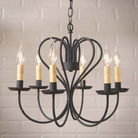 Georgetown Chandelier in Textured Black - Large