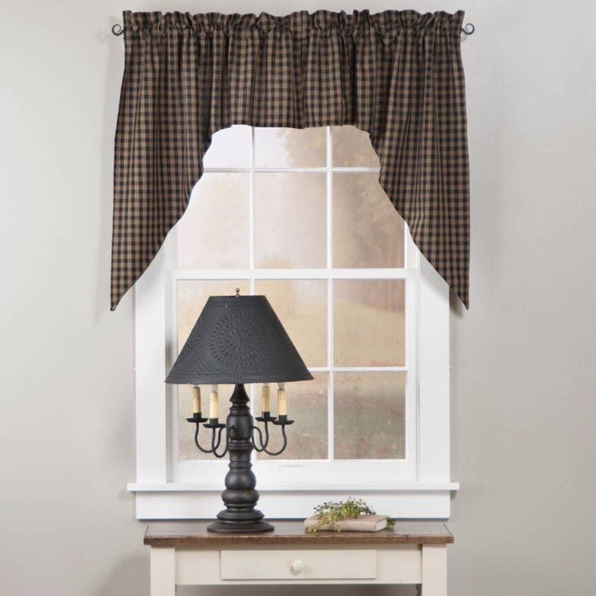 Sturbridge Black Swag 72 X 36"