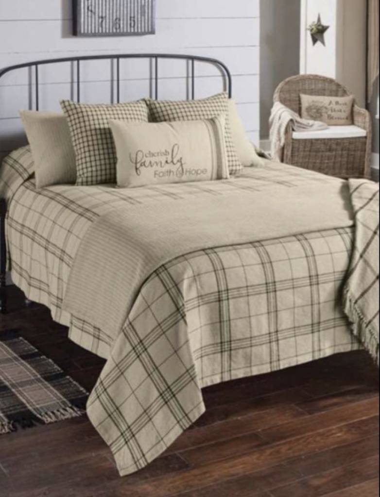 Fieldstone Plaid Queen Black Coverlet Country Bedding Nana S