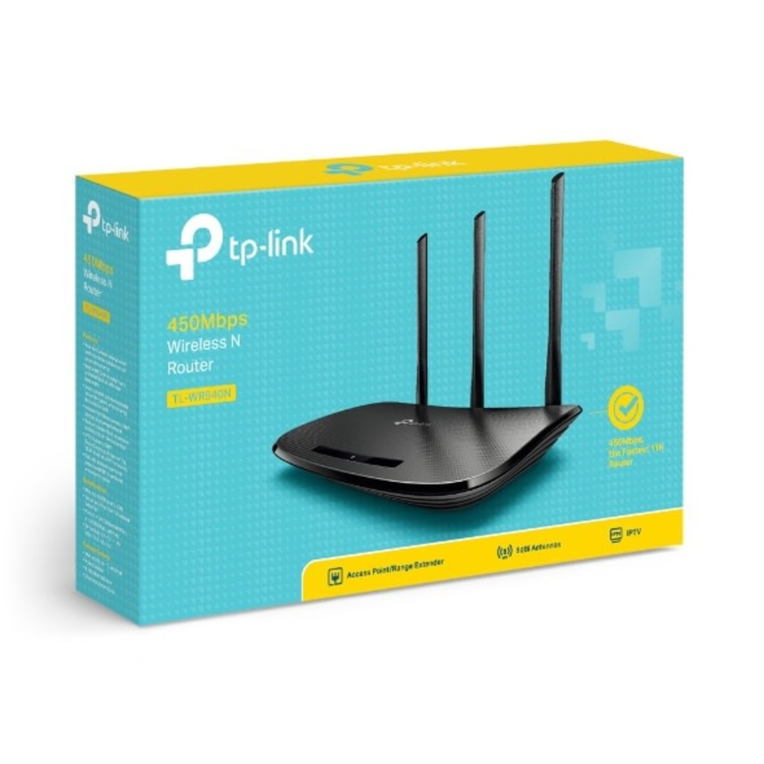 ekspedition give Tag ud TP-LINK TL-WR940N Wireless N300 Home Router, 3 External Antennas, IP QoS,  WPS Button - kite+key, Rutgers Tech Store