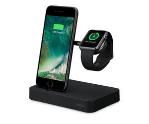 Belkin Valet Charge Dock for Apple Watch + iPhone (Black) - kite+key,  Rutgers Tech Store