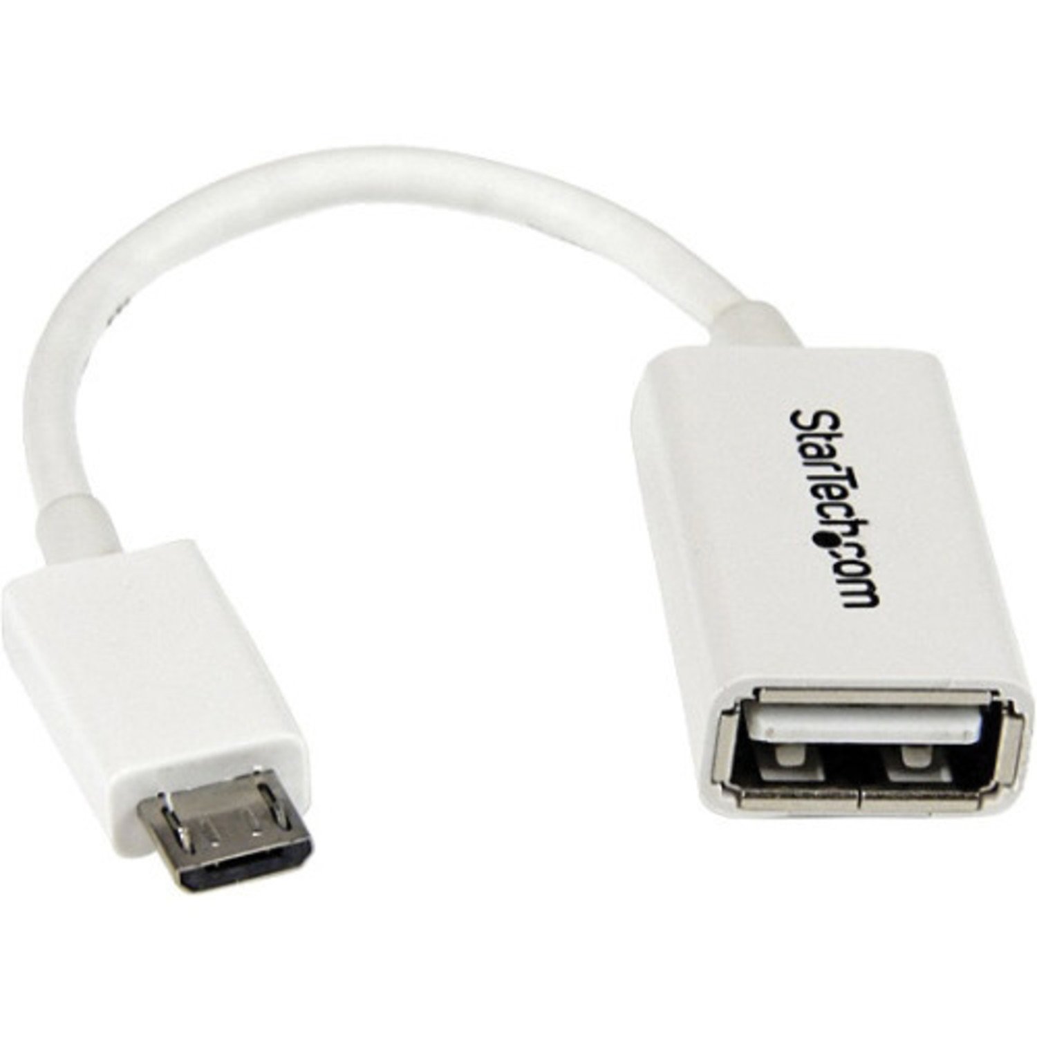 Startech usb 2.0 Cable 5in wht Micro to usb adapter M/F, - kite+key, Rutgers Store