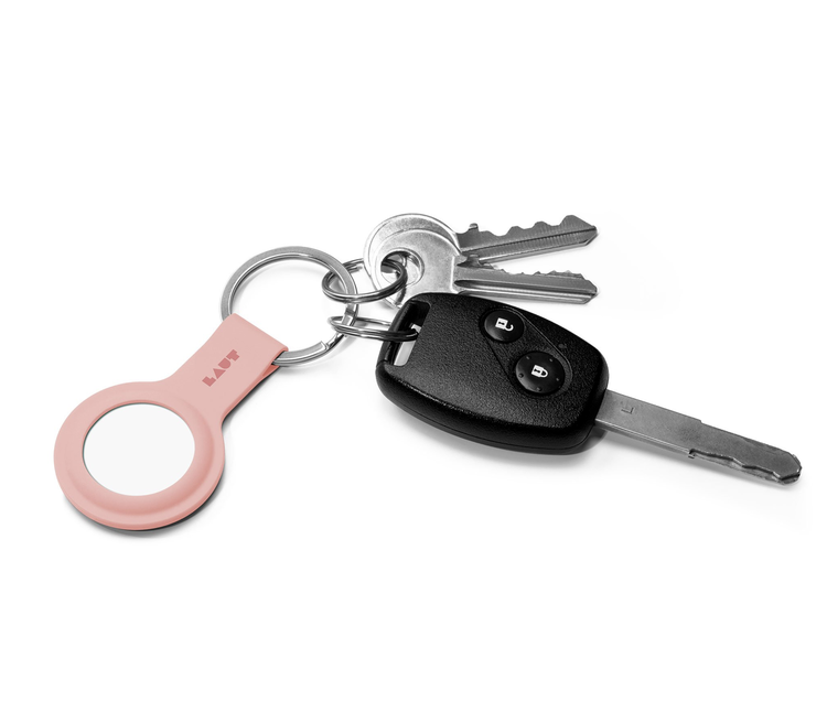 HUEX TAG AirTag Ring Blush Pink kite+key, Rutgers Tech Store