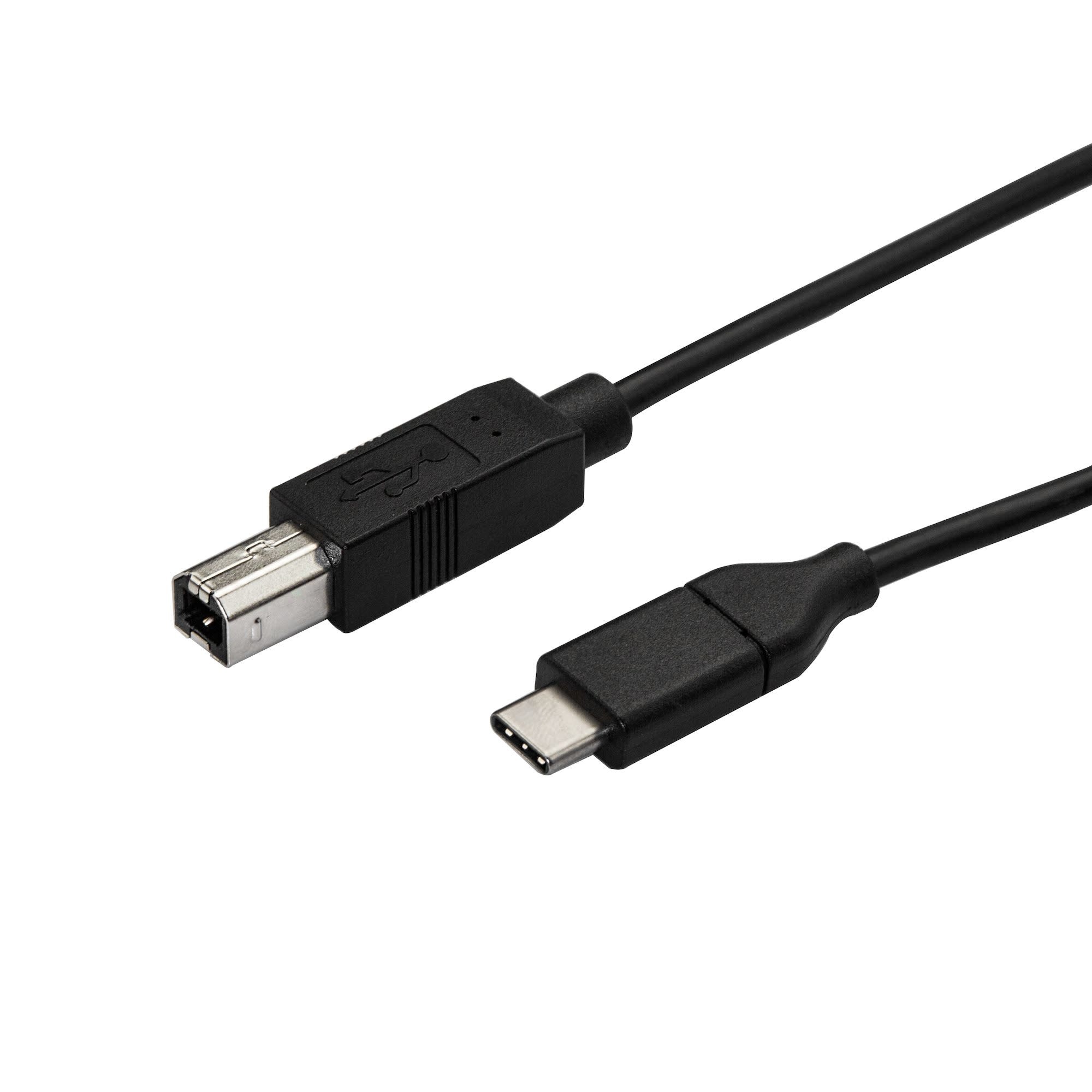 StarTech.com 0.5m USB C to USB B Printer Cable - M/M - 2.0 - USB C USB B Cable - USB C Printer Cable USB Type C to Type