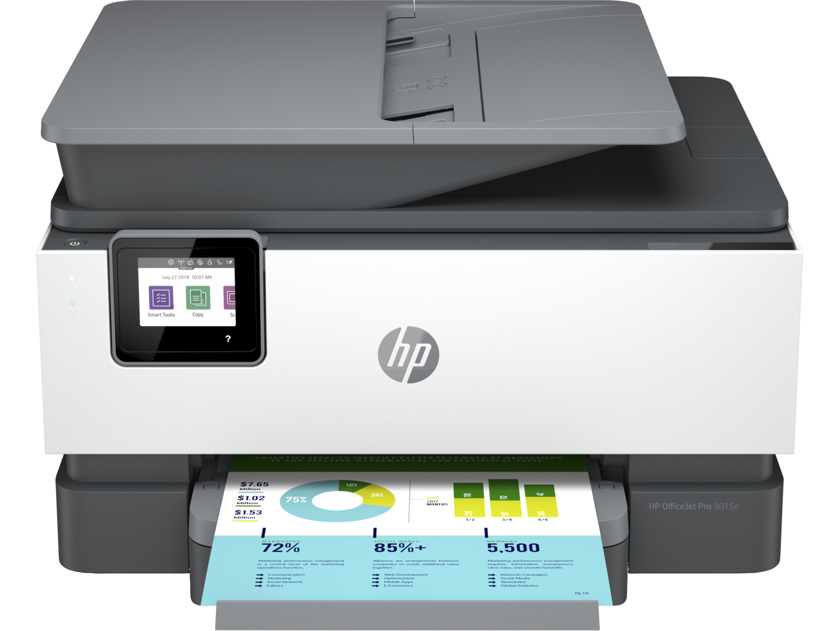 HP Officejet Pro 9015e Inkjet Multifunction Printer - Color - kite+key,  Rutgers Tech Store
