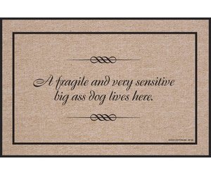 High Cotton A Fragile And Sensitive Dog Doormat Bink Davies Easton