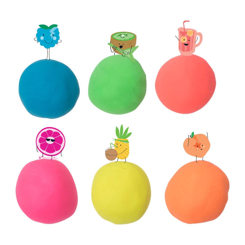 Tutti Frutti Scented Modeling Dough Blue Raspberry Neon Learning