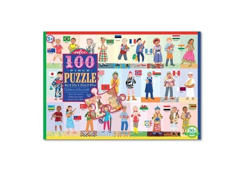 Eeboo Children of the World 100 Piece Puzzle *