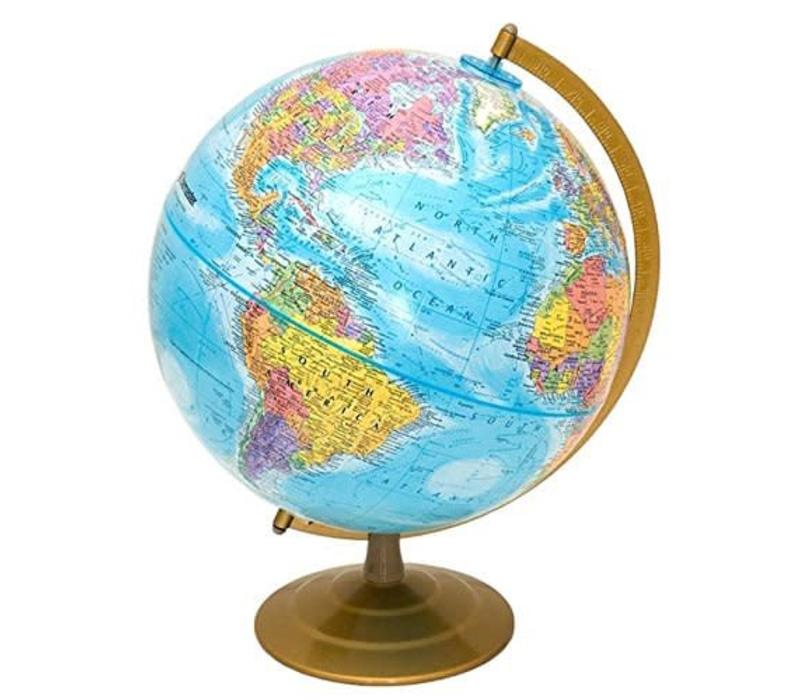 Explorer World Globe 12"/30CM, Metal Stand