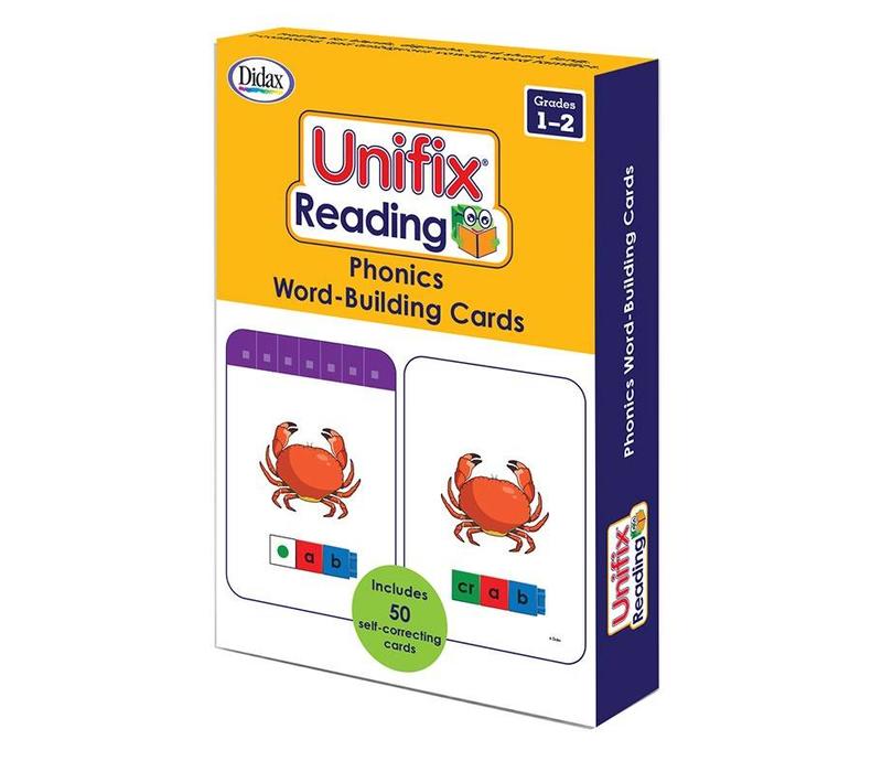 Unifix Reading Phonics Word Building Cards