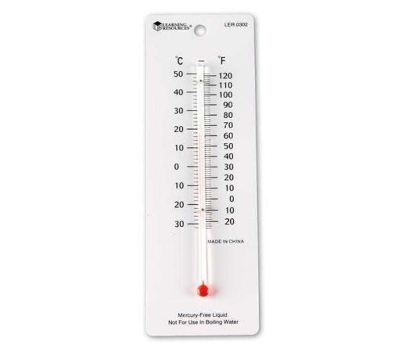 LEARNING ADVANTAGE Student Thermometers - Set of 10 - Dual-Scale