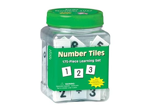 EUREKA Number Tiles Tub, 175 Tiles (D)*