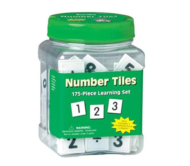 Number Tiles Tub, 175 Tiles (D)*