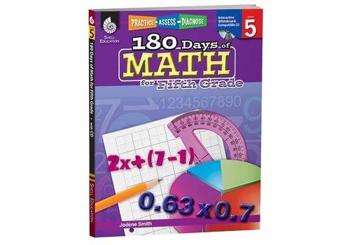 SHELL EDUCATION 180 Days of Math, Grade 5 *