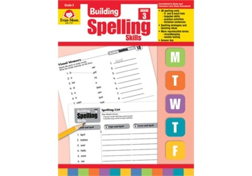 Evan Moor BUILDING SPELLING SKILLS GRADE 3*