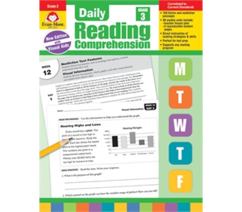 DAILY READING COMPREHENSION, GRADE 3 (Revised)