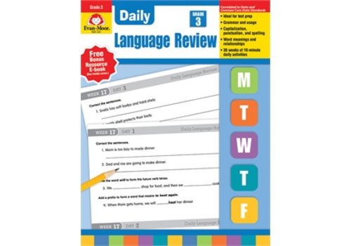 Evan Moor DAILY LANGUAGE REVIEW GRADE 3*