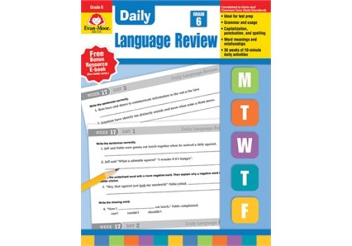 Evan Moor DAILY LANGUAGE REVIEW GRADE 6+*