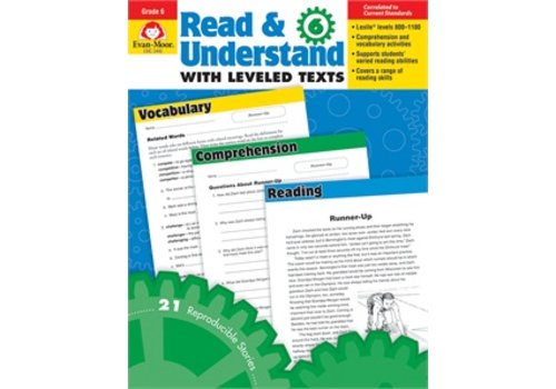 Evan Moor READ AND UNDERSTAND WITH LEVELED TEXTS, GRADE 6*