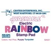CENTER ENTERPRISES Washable-Electric-Pink/Purple/Turquoise Stamp Pad