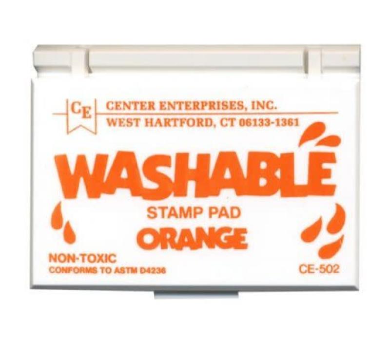 Orange Washable Stamp Pad