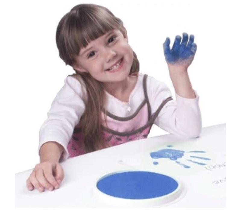 Ready2Learn Circular Jumbo Blue Washable Stamp Pad
