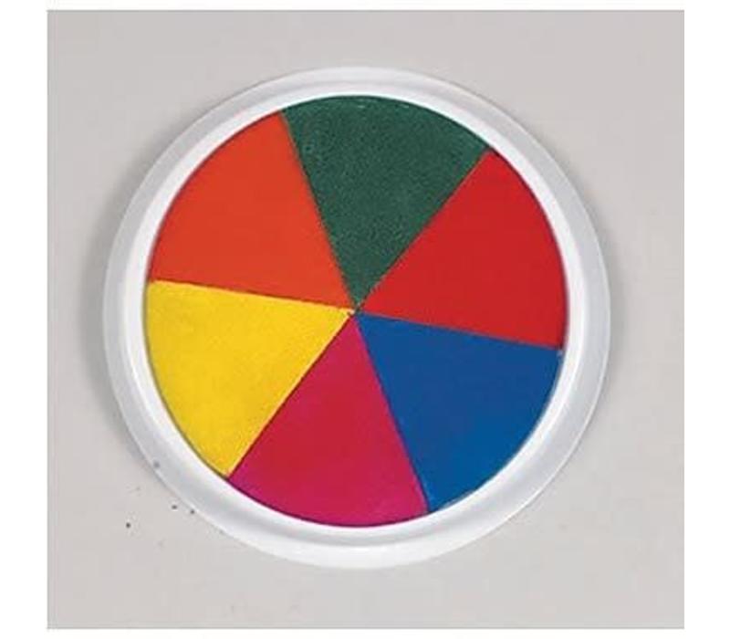 Ready2Learn Circular Jumbo Rainbow Washable Stamp Pad
