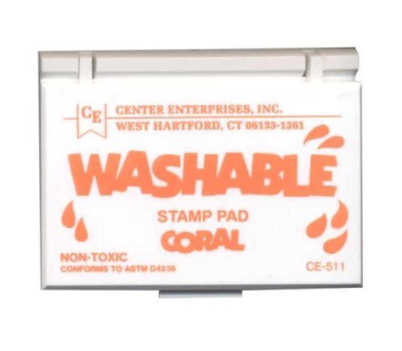 Coral Washable Stamp Pad